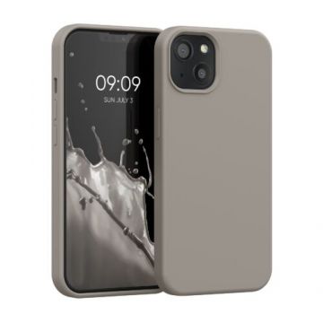 Husa pentru iPhone 13, Silicon, Gri, 55878.43