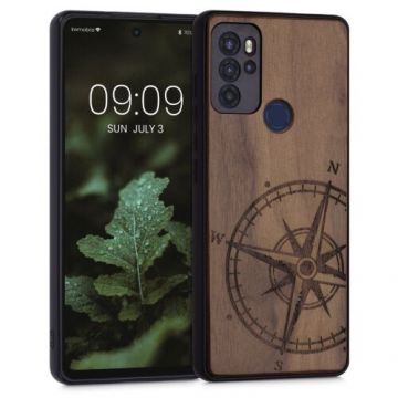 Husa pentru Motorola Moto G60s, Lemn, Maro, 57067.01, Kwmobile