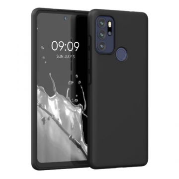 Husa pentru Motorola Moto G60s, Silicon, Negru, 56240.47, Kwmobile