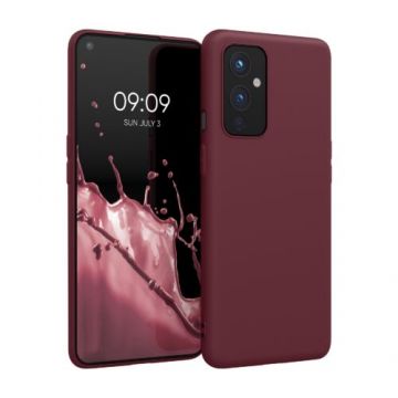 Husa pentru OnePlus 9, Silicon, Rosu, 55726.190, Kwmobile