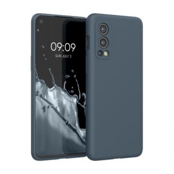 Husa pentru OnePlus Nord 2 5G, Silicon, Albastru, 56070.202, Kwmobile