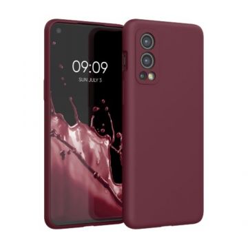 Husa pentru OnePlus Nord 2 5G, Silicon, Rosu, 56070.190, Kwmobile