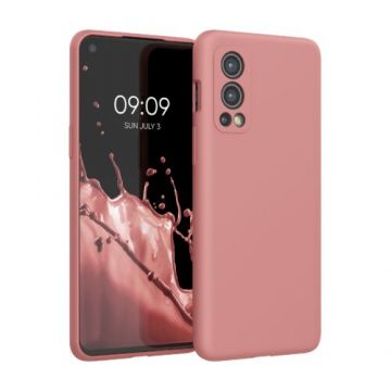 Husa pentru OnePlus Nord 2 5G, Silicon, Roz, 56070.193, Kwmobile