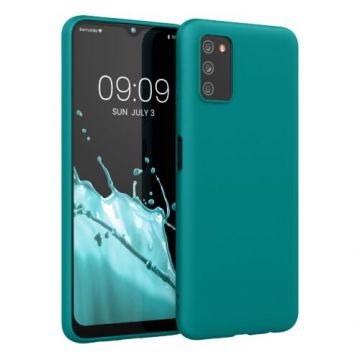 Husa pentru Samsung Galaxy A03s, Silicon, Verde, 56517.57, Kwmobile