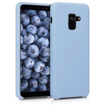 Husa pentru Samsung Galaxy A8 (2018), Silicon, Albastru, 46378.58