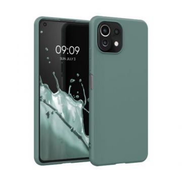 Husa pentru Xiaomi Mi 11 Lite 5G, Silicon, Verde, 54726.171, Kwmobile