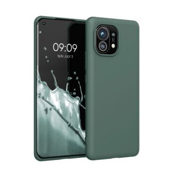 Husa pentru Xiaomi Mi 11, Silicon, Verde, 54188.171, Kwmobile