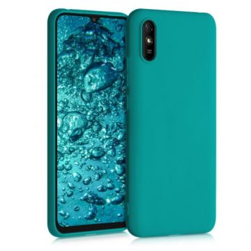 Husa pentru Xiaomi Redmi 9A, Silicon, Verde, 52847.57