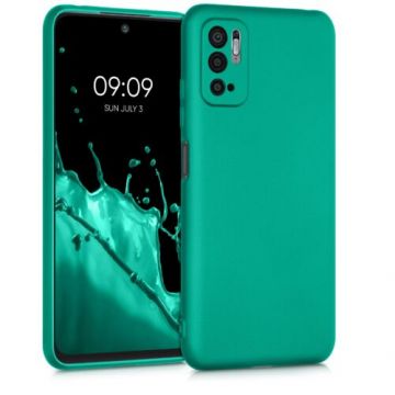 Husa pentru Xiaomi Redmi Note 10 5G, Silicon, Verde, 54949.128, Kwmobile