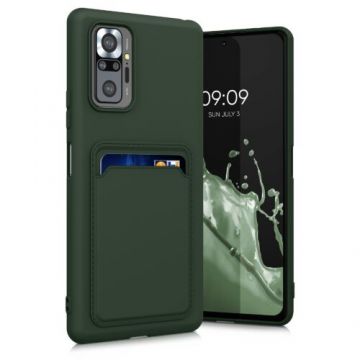 Husa pentru Xiaomi Redmi Note 10 Pro, Silicon, Verde, 56049.80, Kwmobile