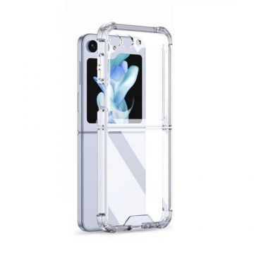 Carcasa TECH-PROTECT Flexair Hybrid compatibila cu Samsung Galaxy Z Flip 5, Transparent