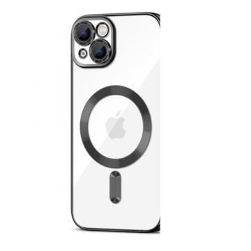 Carcasa TECH-PROTECT MAGSHINE MagSafe compatibila cu iPhone 15, Negru