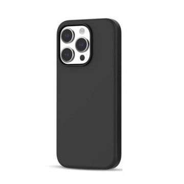 Carcasa TECH-PROTECT Silicone MagSafe compatibila cu iPhone 15 Pro, Negru