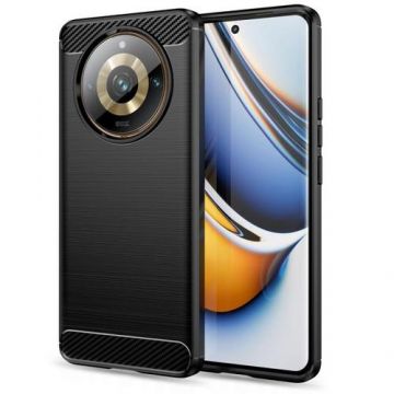 Carcasa TECH-PROTECT TPUCARBON compatibila cu Realme 11 Pro / 11 Pro Plus
