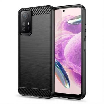Carcasa TECH-PROTECT TPUCARBON compatibila cu Xiaomi Redmi Note 12S, Negru