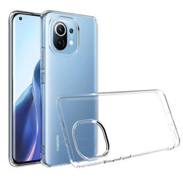 Carcasa telefon, Silicon, Pentru XIAOMI Mi 11 Lite 5G / Mi 11 Lite LTE ( 4G ), Transparent