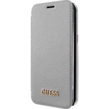 Husa Book Cover GUESS GUFLBKS8LIGLTSI pentru SAMSUNG Galaxy S8 Plus (Argintiu)