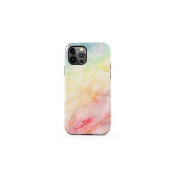 Husa Burga Dual Layer New Flame Rainbow compatibila cu iPhone 12 / 12 Pro