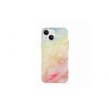 Husa Burga Dual Layer New Flame Rainbow compatibila cu iPhone 13