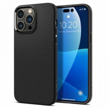 Husa cover pentru iPhone 15 Pro Spiggen, Negru