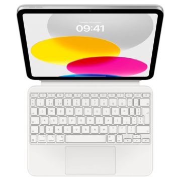 Husa cu tastatura Apple Magic Keyboard pentru iPad (gen. 10), layout INT EN, Alb