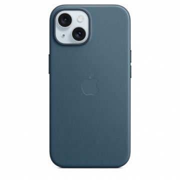 Husa de protectie Apple FineWoven cu MagSafe pentru iPhone 15 Pacific Blue