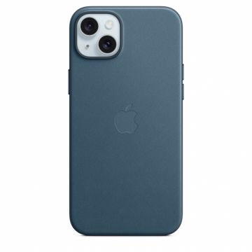 Husa de protectie Apple FineWoven cu MagSafe pentru iPhone 15 Plus Pacific Blue
