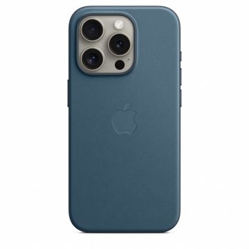 Husa de protectie Apple FineWoven cu MagSafe pentru iPhone 15 Pro Pacific Blue