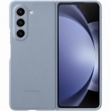 Husa de protectie Samsung Eco-leather Case pentru Samsung Galaxy Z Fold 5 (Albastru)