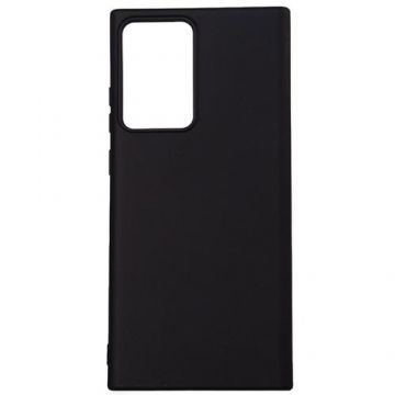 Husa de protectie Spacer pentru Samsung Galaxy Note 20 Ultra, material flexibil silicon si interior cu microfibra, Negru