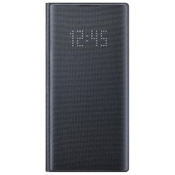 Husa Flip Cover Samsung LED EF-NN970PBEGWW pentru Samsung Galaxy Note 10 (Negru)