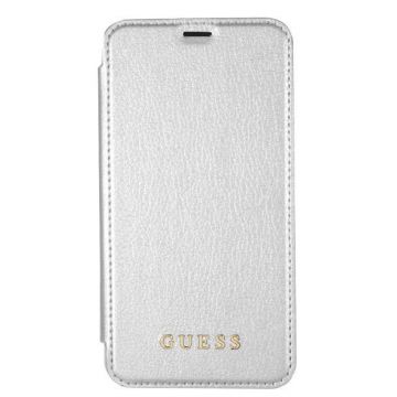 Husa Guess GUFLBKPXIGLTSI pentru iPhone X (Alb)