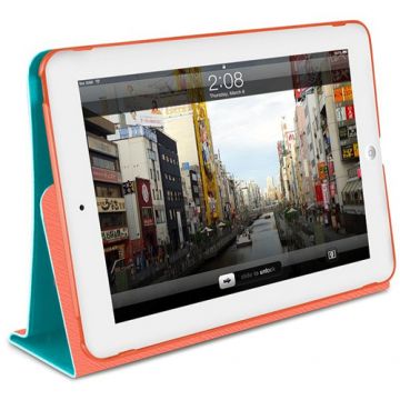 Husa Macally SSTANDRS-M1 cu suport rotativ pentru iPad mini, Rosu