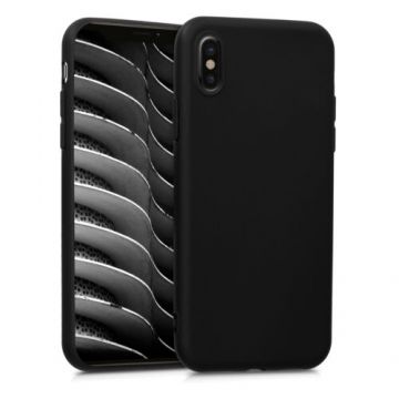 Husa pentru Apple iPhone X/iPhone XS, Silicon, Negru, 42492.47