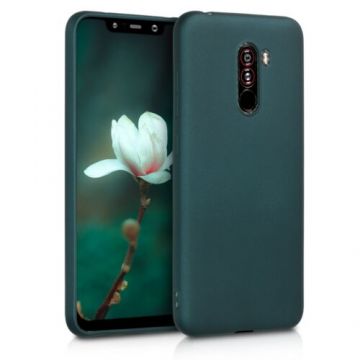 Husa pentru Xiaomi Pocophone F1, Silicon, Verde, 46368.14