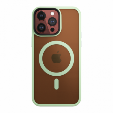 Husa Protectie Spate Next One Mist Shield pentru Apple iPhone 15 Pro Max, MagSafe Compatibil (Verde)