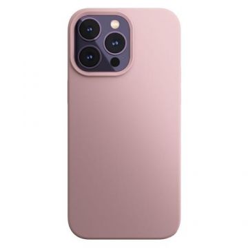 Husa Protectie Spate Next One Silicone Case pentru Apple iPhone 15 Pro Max, MagSafe (Roz)