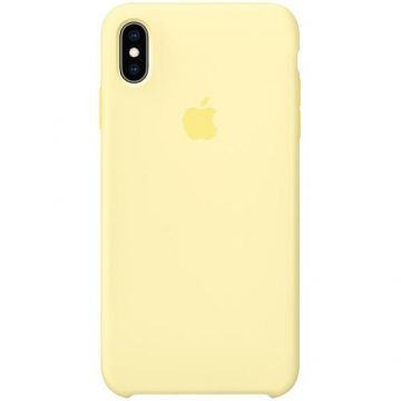 Protectie Spate Apple Silicon MUJR2ZM/A pentru APPLE iPhone XS Max (Galben)