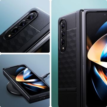 Carcasa Caseology Parallax compatibila cu Samsung Galaxy Z Fold 5 Matte Black Carcasa Caseology Parallax compatibila cu Samsung Galaxy Z Fold 5 Matte Black