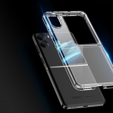 Carcasa DuxDucis CLIN compatibila cu Oppo Find N2 Flip Clear
