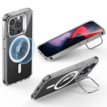 Carcasa ESR Classic Kickstand Halolock MagSafe compatibila cu iPhone 15 Pro Clear