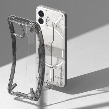 Carcasa Ringke Fusion X compatibila cu Nothing Phone 2 Smoke Black