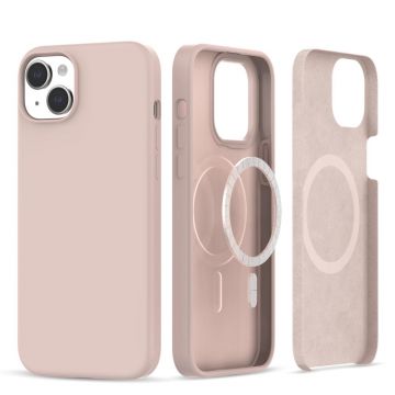 Carcasa TECH-PROTECT Silicone MagSafe compatibila cu iPhone 15 Plus Pink