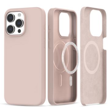 Carcasa TECH-PROTECT Silicone MagSafe compatibila cu iPhone 15 Pro Max Pink