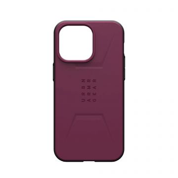 Carcasa UAG Civilian MagSafe compatibila cu iPhone 15 Pro Max Bordeaux