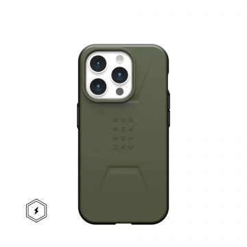 Carcasa UAG Civilian MagSafe compatibila cu iPhone 15 Pro Olive Drab