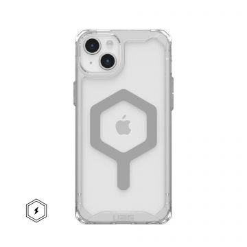 Carcasa UAG Plyo MagSafe compatibila cu iPhone 15 Plus Ice/Silver