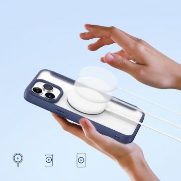 Husa DuxDucis Skin X Pro MagSafe compatibila cu iPhone 15 Pro Blue