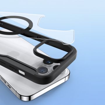 Husa DuxDucis Skin X Pro MagSafe compatibila cu iPhone 15 Pro Max Black