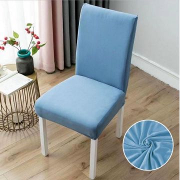 Set 6 huse universale pentru scaun ELASTICE Bleu